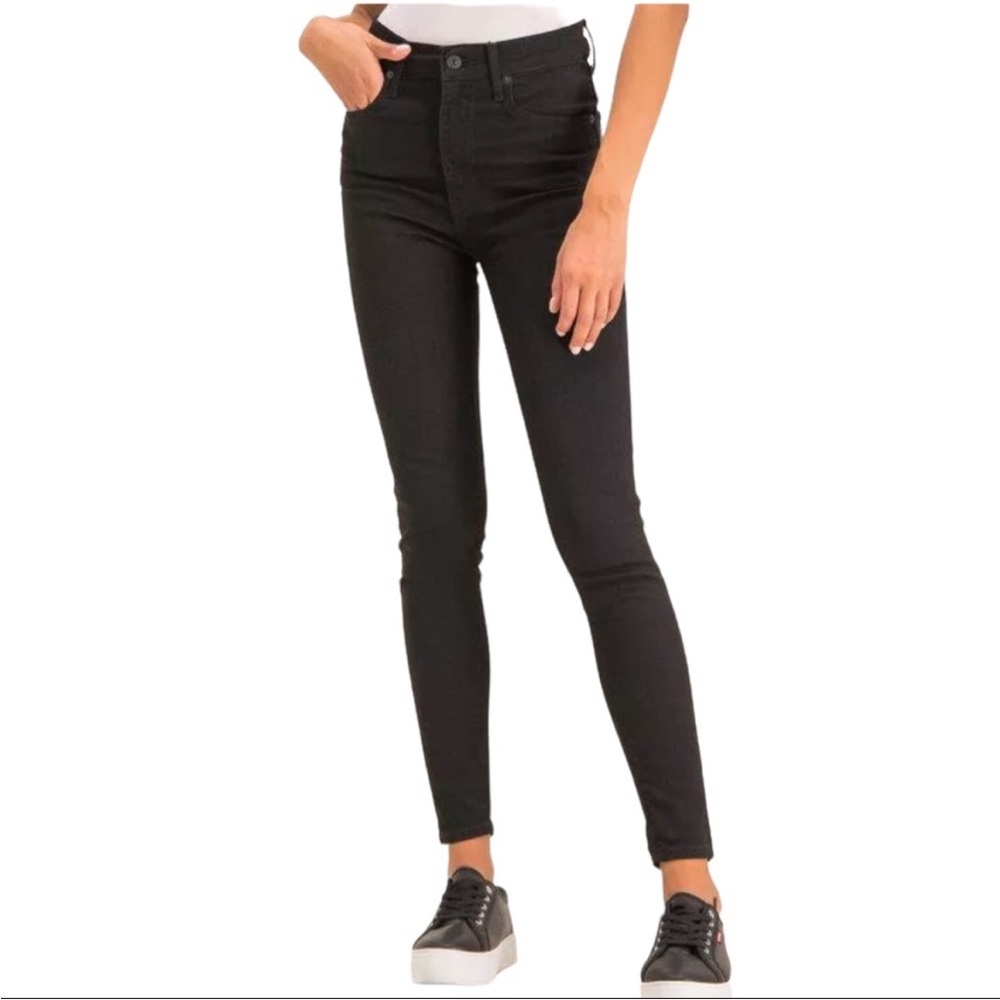 LEVI’S Mile High Super Skinny denim jeans women’s size 31 high rise black